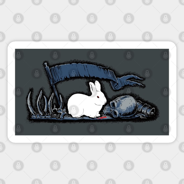 Killer rabbit Magnet by Raging Sockmonkey